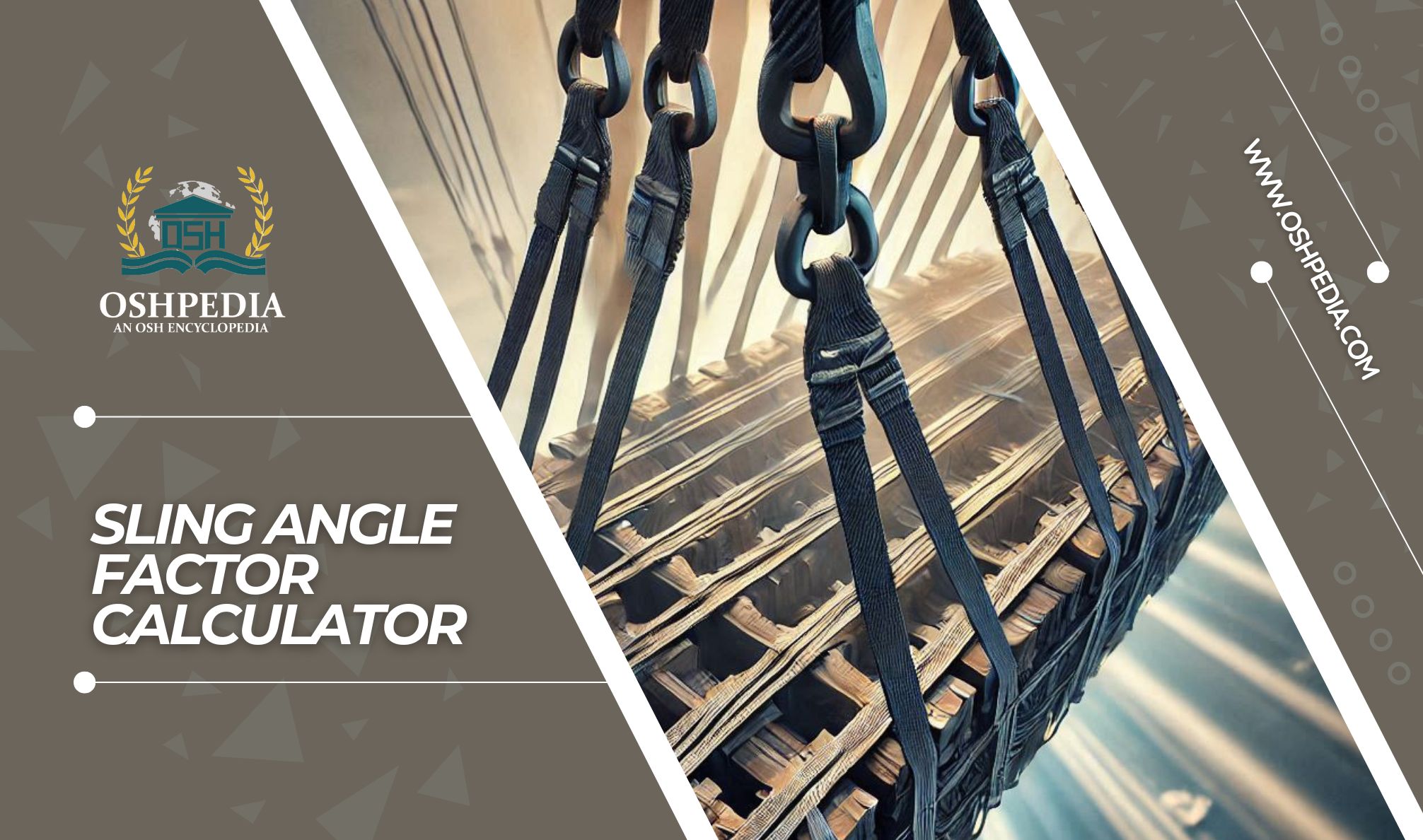 Sling angle factor calculator background